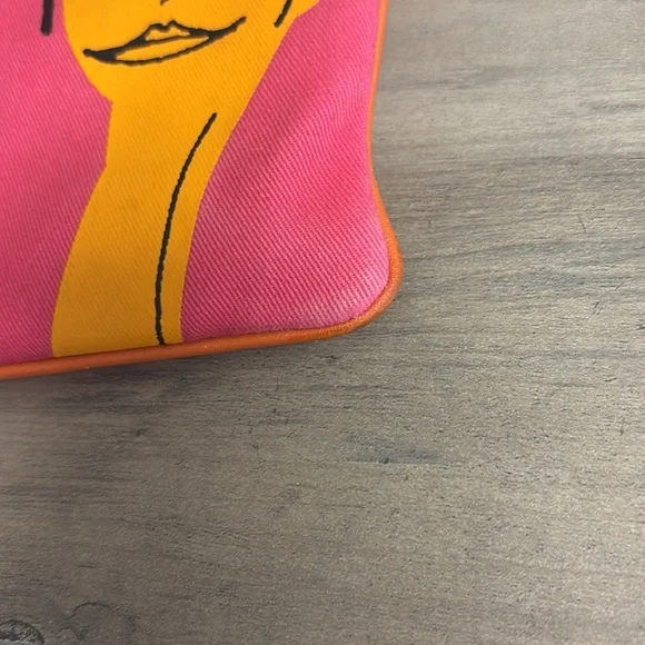 AUTHENTIC COACH Crossbody Pink Orange SWING PACK W/KISS LOCK CHANGE PURSE - Picture 7 of 8